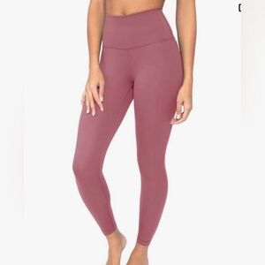 Yogalicious Lux Pale Pink High Rise Yoga Athletic Leggings Sz Medium